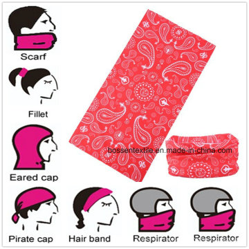 Werbeartikel Paisley Custom Logo Printing Microfiber Multifunktionale Custom Buff Bandana